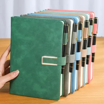 wholesale retro A5 leather notebook with personalized soft cover perfect for business meetings and college life 250328