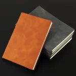 wholesale wholesale A5 Colorful Notebooks Thickened Business Notepads Customized Hand Ledger Student Stationery Writing NoteBook  Leather Page Dividers Printed