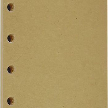 1 pack of A7 45 sheets/90 pages kraft paper binder paper, suitable for 6-hole binders, personal notebooks, replaceable inserts.