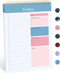 To Do List Pad - To Do List Notebook for Work with 52 Sheets, Undated Daily Planner Perfect for Daily Tasks and Goal Setting, To Do List Notepad Suitable for Office, Home and School-