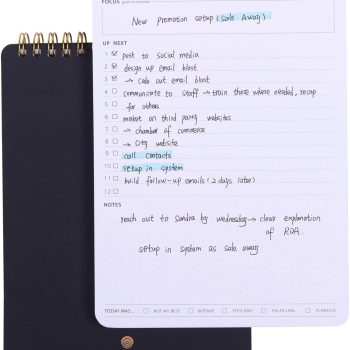 Focused To Do List Notebook For Work With 54 Sheets-A5 Daily Task Notepad is Perfect Desk Productivity Tool For Busy Lives With Big Lists-Task Checklist Organizer Agenda Pad-Goal Setting Journal