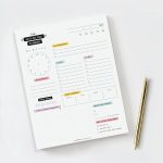 Daily Planner - 8.5"x11", 50 Tear-Off Sheets, Motivational Design, Goal Setting, Time Management, To-Do Lists, Productivity Organizer, Perfect for Home, Office, Students, Work