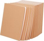 24-pack A5 lined notebooks (bulk), kraft paper cover, university standard lined paper, suitable for travel diaries, essay diaries, academic notebooks, and planners, 60 pages, 8.3 inches x 5.5 inches.