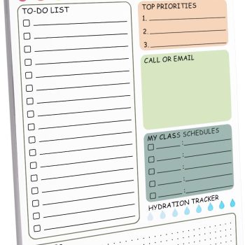 Teacher To Do List Notepad, 8.3x5.8 Inch Teacher Notepad, Spiral Checklist Notebook for Class Schedules, Daily Planner, School Tasks and Goal Setting (Green)