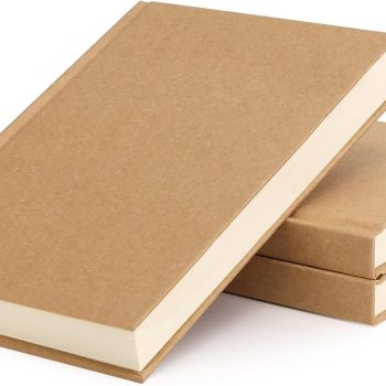 3-pack of blank notebooks, A5 hardcover sketchbooks, 120 sheets/240 pages, no lined notebooks, 100g paper, 5.6 x 8.2-inch, drawing, art, travel gifts, student and office supplies