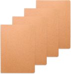 4-pack of A5 kraft paper notebooks with lines, 8.3 inches x 5.5 inches, 60 pages/30 sheets, 80g, travel notebooks suitable for adults and students, can be given as gifts, office supplies, and back-to-school items.