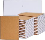 48-pack of small blank notebooks - 4.25 x 5.5 inches, brown kraft paper - mini diaries, suitable for children's sketching and diaries.