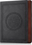 Retro Genuine Leather Diary, 300 pages, genuine leather soft cover with lined pages, unisex, suitable for travel, business, office, and various occasions, 5.7 x 8.3 inches.