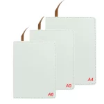 wholesale Full Priting Sublimation Notebook A4 A5 A6 Blank white heat transfer printing notepads for  Student note book with pages school supplies