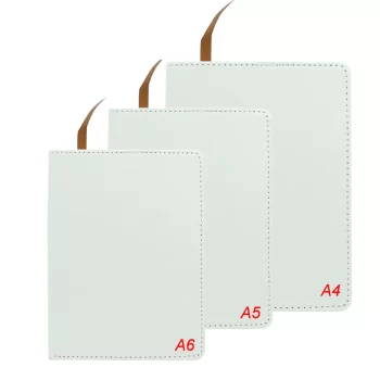 wholesale Full Priting Sublimation Notebook A4 A5 A6 Blank white heat transfer printing notepads for  Student note book with pages school supplies