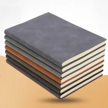 wholesale A5/A6/B5 Colorful Notebooks Thickened Business Notepads Customized Hand Ledger Student Stationery Writing NoteBook PU Leather Page Dividers Printed